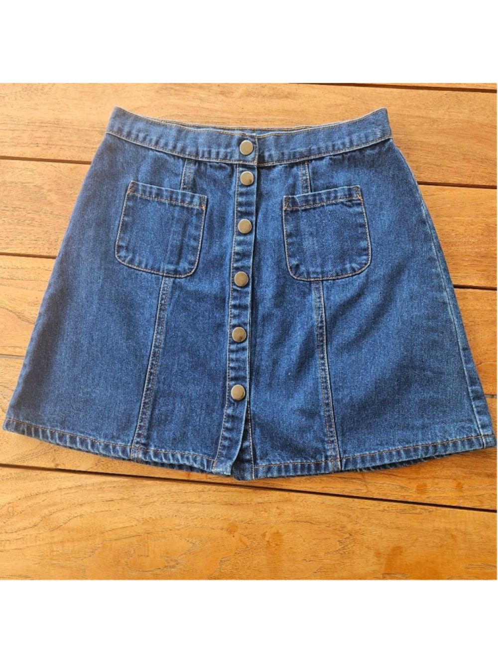 BDG Urban Outfitters Jean Skirt Button Down Front A-Line Denim Size M